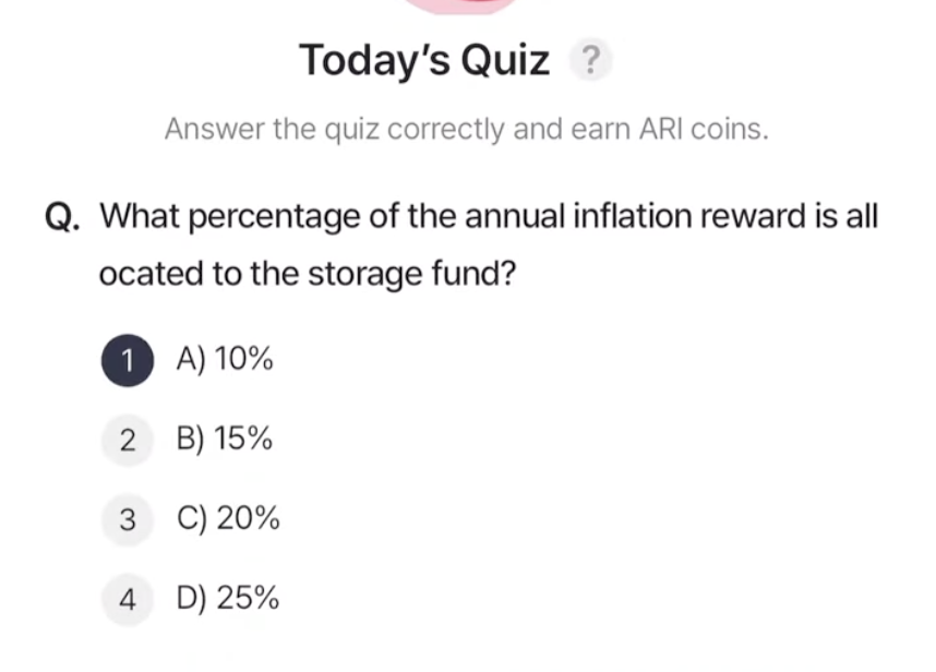 ARI Wallet Daily Quiz Answer 25 April 2025 (AriChain)